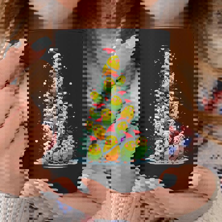 セキセイインコのクリスマス ツリー 面白いセキセイインコ ホリデー セキセイインコ コーヒーマグ 面白い贈り物