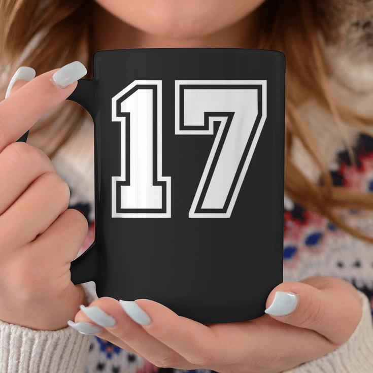 チームジャージーナンバー＃17スポーツギフト コーヒーマグ 面白い贈り物