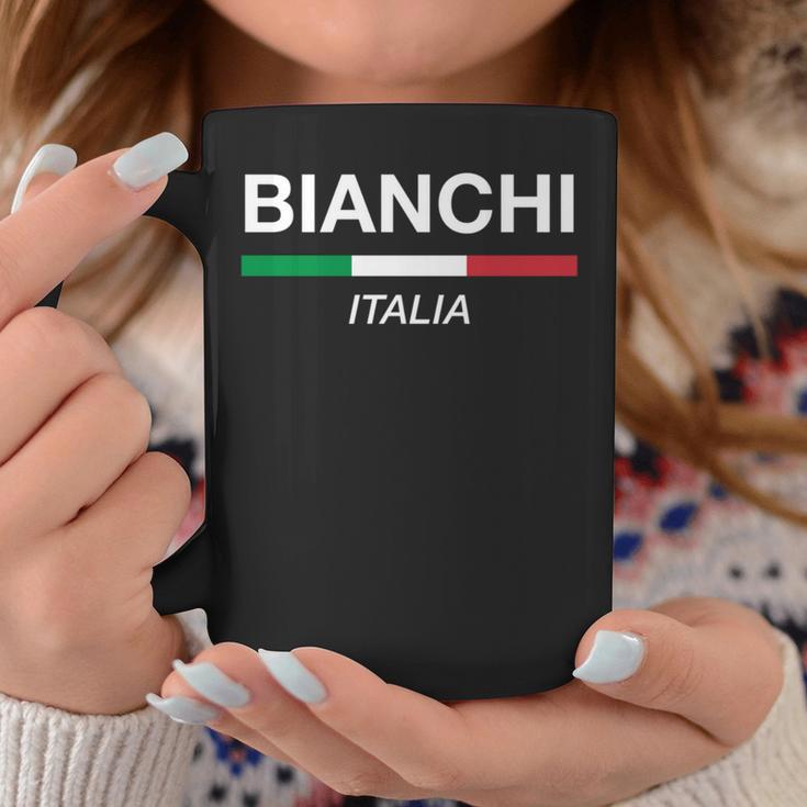ビアンキ イタリア 家族名 イタリア 国旗 長袖tシャツ コーヒーマグ 面白い贈り物