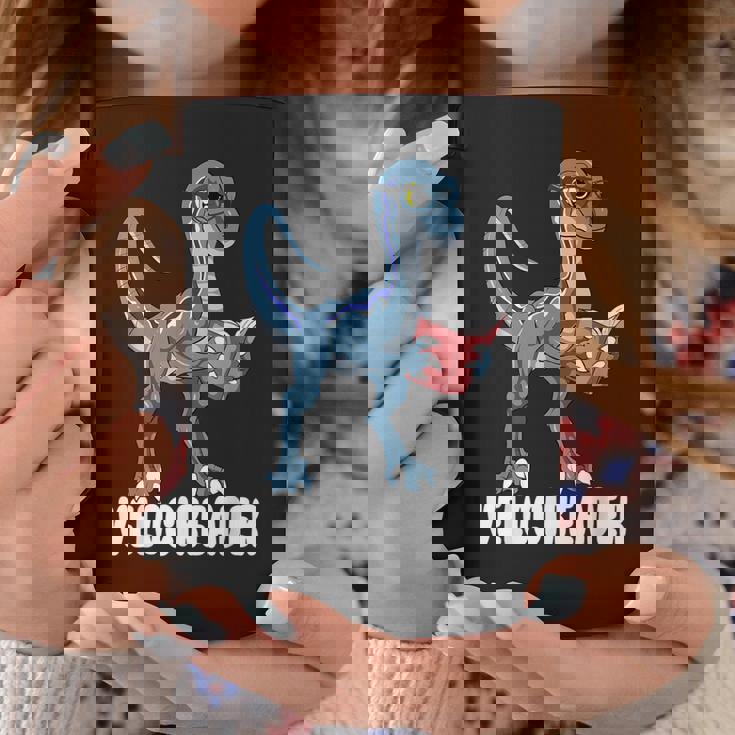 ベロシアダー ベロキラプトル 恐竜 読書 本好き コーヒーマグ 面白い贈り物