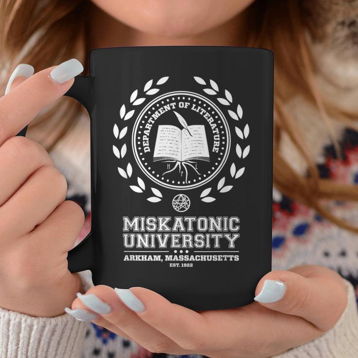 ミスカトニック大学クトゥルフ神話ネクロノミコン Call Of Cthulhu Miskatonic 大学 コーヒーマグ 面白い贈り物