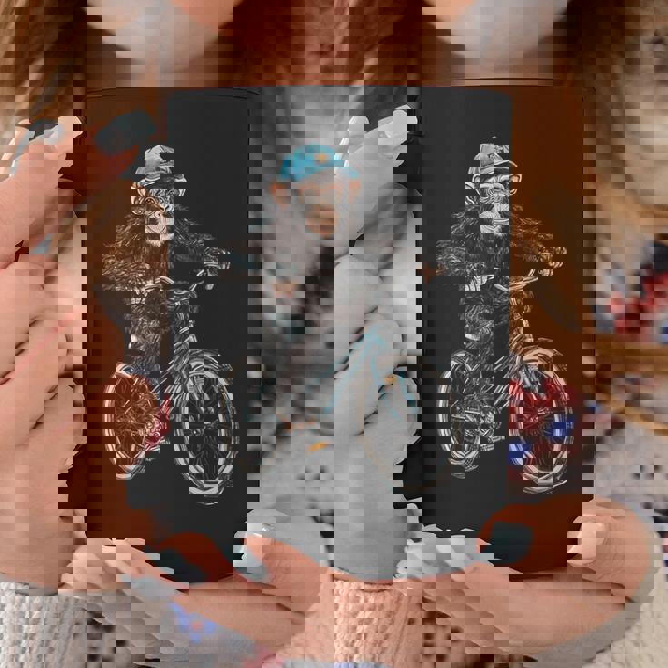 モンキー ライディング バイク ヴィンテージ 自転車 バイカー エイプ チンパンジー コーヒーマグ 面白い贈り物