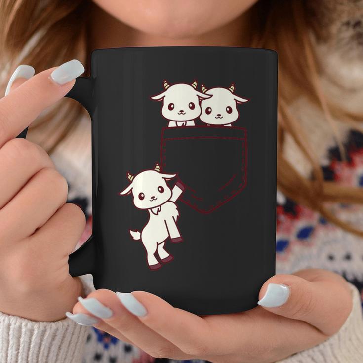 ヤギ好きの方へ かわいいかわいい赤ちゃんヤギのポケット付き コーヒーマグ 面白い贈り物