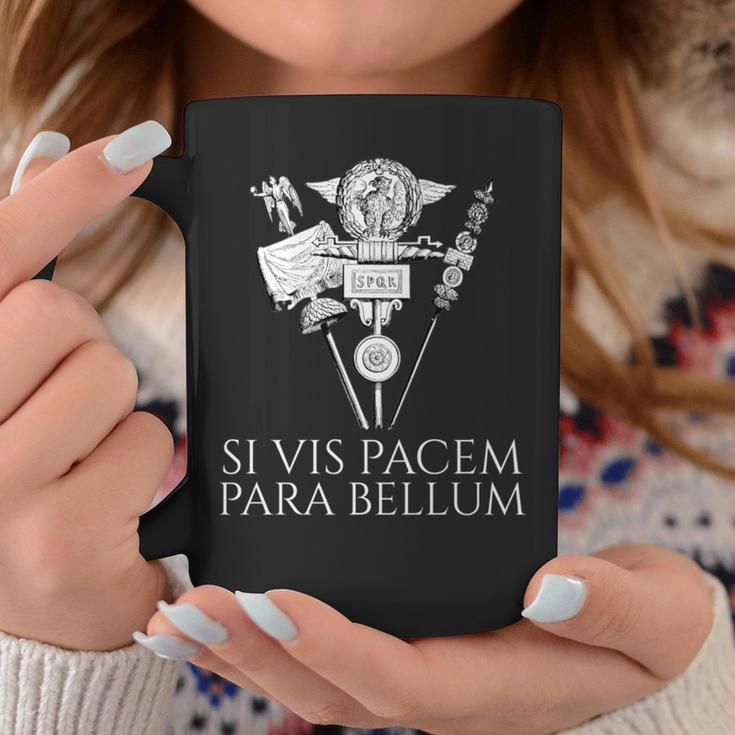 ラテン語の引用句 -Iis Pacem Para Bellum 古代ローマpqr 長袖tシャツ コーヒーマグ 面白い贈り物