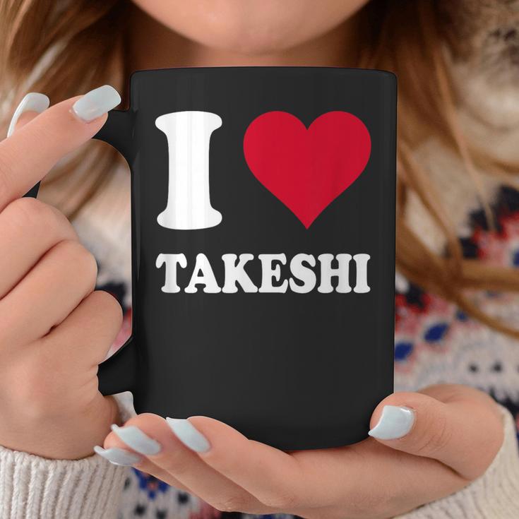 レッドハート I Love Takeshi コーヒーマグ 面白い贈り物