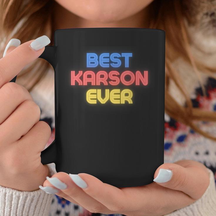 史上最高のカーソン 面白いカーソン名 Karson コーヒーマグ 面白い贈り物
