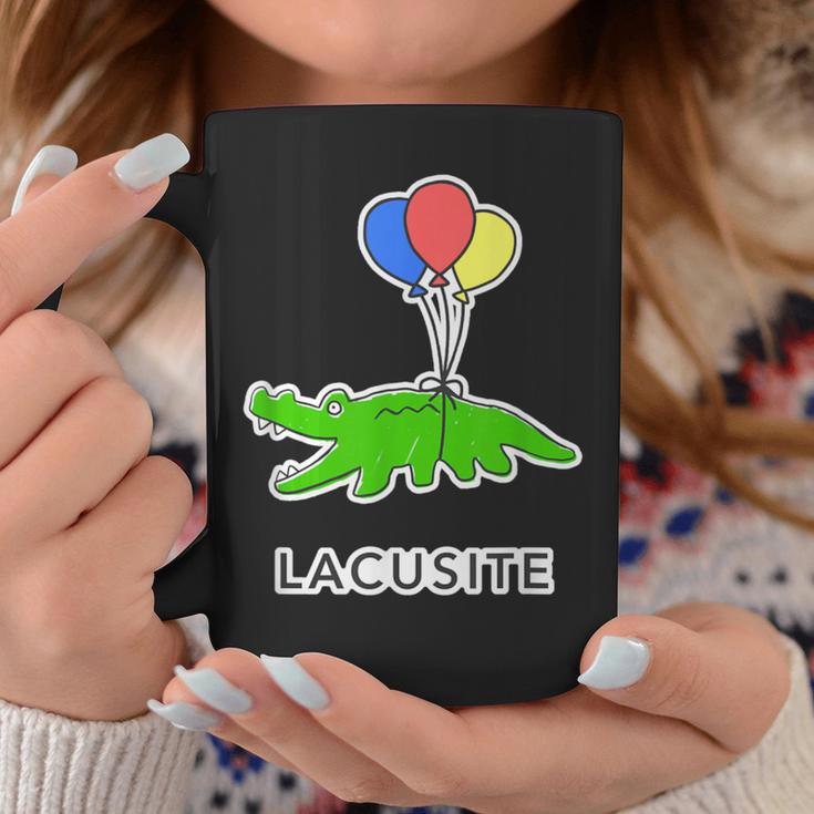 楽して行こうワニ（Lacusite）落書きワニ 風船【変なデザイン屋さん】ブランド パロディ 面白い コーヒーマグ 面白い贈り物