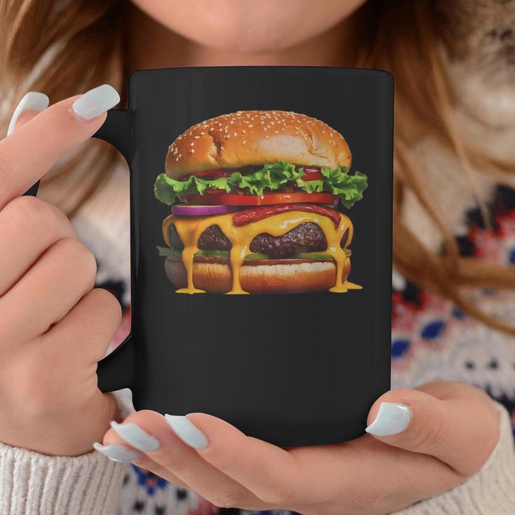 美味しそうなハンバーガー コーヒーマグ 面白い贈り物