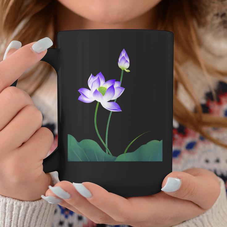 蓮の花シャツ 美しい紫蓮の花 コーヒーマグ 面白い贈り物