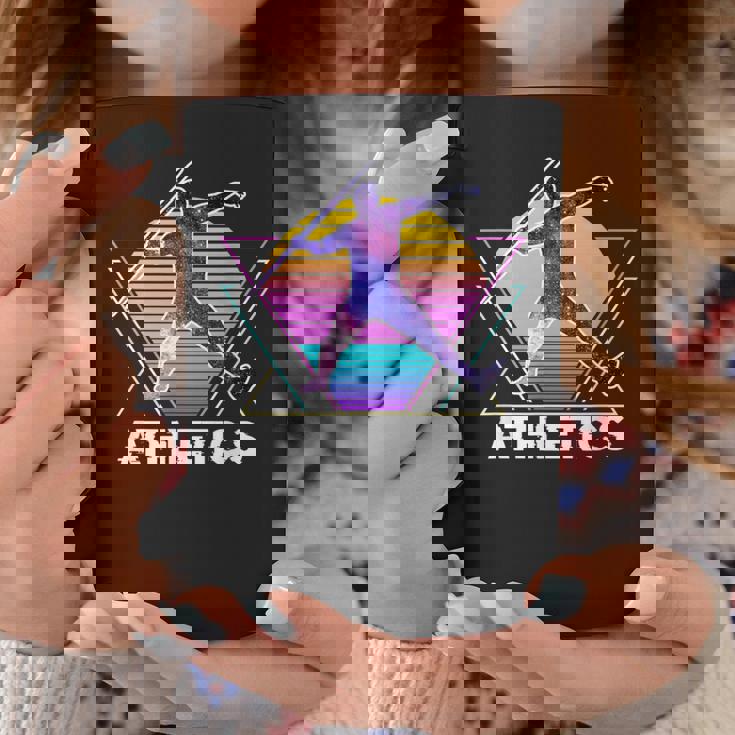 陸上競技 やり投げ スポーツ レトロ ヴィンテージaporwave 90 年代 コーヒーマグ 面白い贈り物