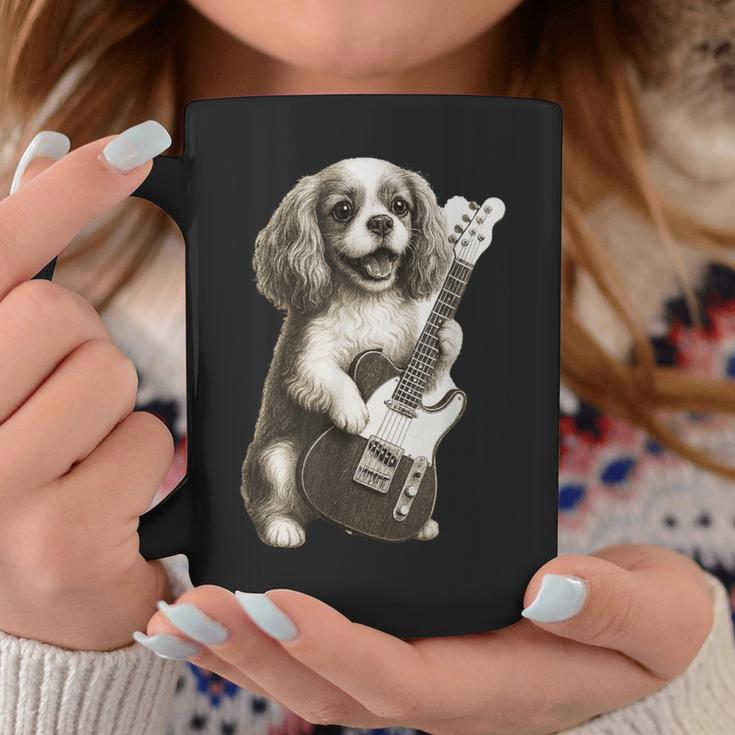 面白いtシャツ キャバリア 犬 ギター イヌ メンズ 犬好き グッズ かわいい おもしろ 面白い 服 ネタ コーヒーマグ 面白い贈り物