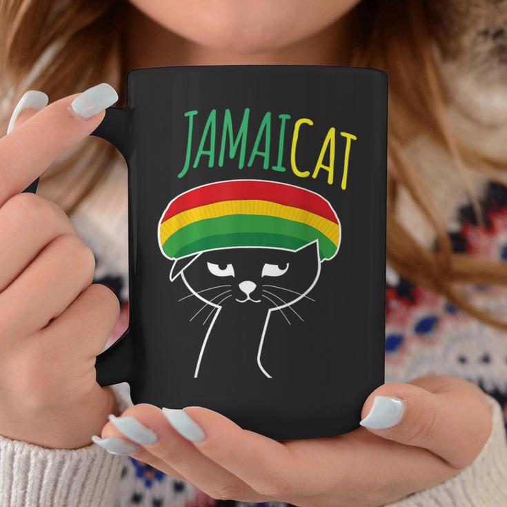 面白い猫 ユーモア ラスタ Jamaicat ジャマイカ 旗 かっこいい 男 猫 コーヒーマグ 面白い贈り物