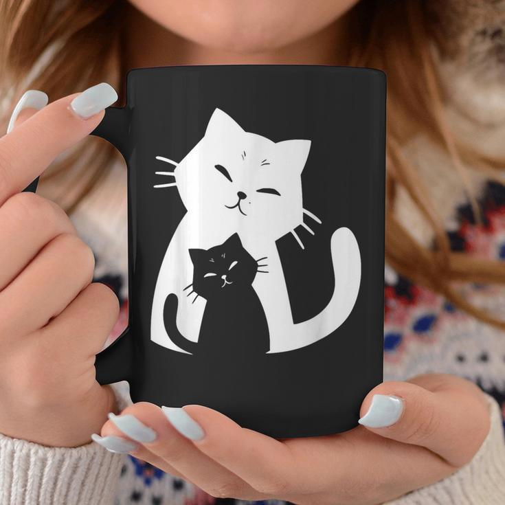 黒猫と白猫 コーヒーマグ 面白い贈り物