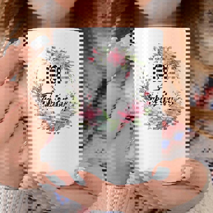 101歳＆ファビュラスフラワーパーティー 101歳の誕生日おめでとう 長袖tシャツ コーヒーマグ 面白い贈り物