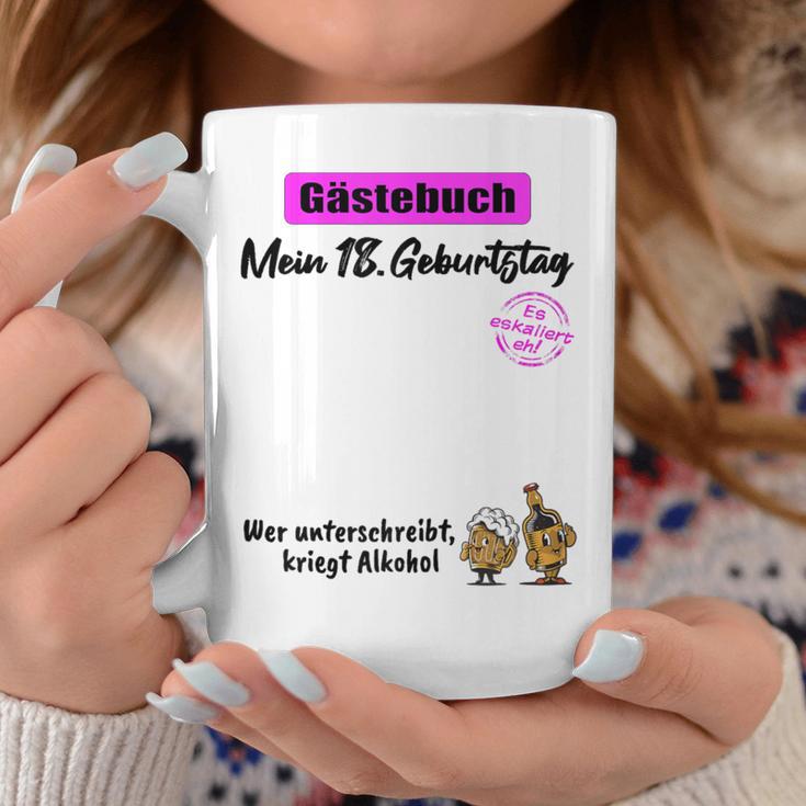 18th Birthday Guest Book 18 Years Girl Woman Graphic Print Coffee Mug Unique Gifts