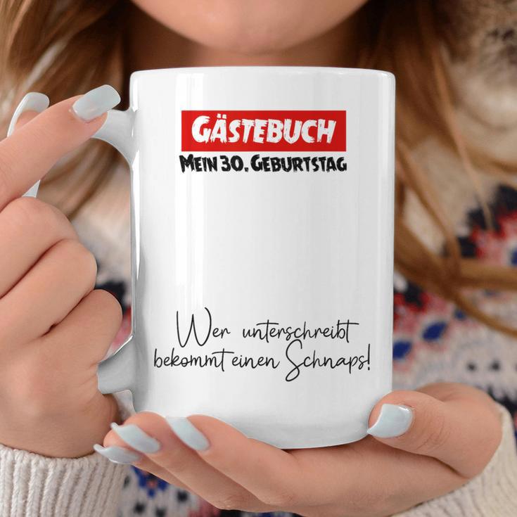30th Guest Book Birthday Party 30 Years Schnapps Graphic Print Coffee Mug Unique Gifts