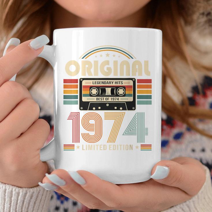 52 歳の誕生日プレゼント男性 1974 年 レトロ ビンテージ テープ コーヒーマグ 面白い贈り物