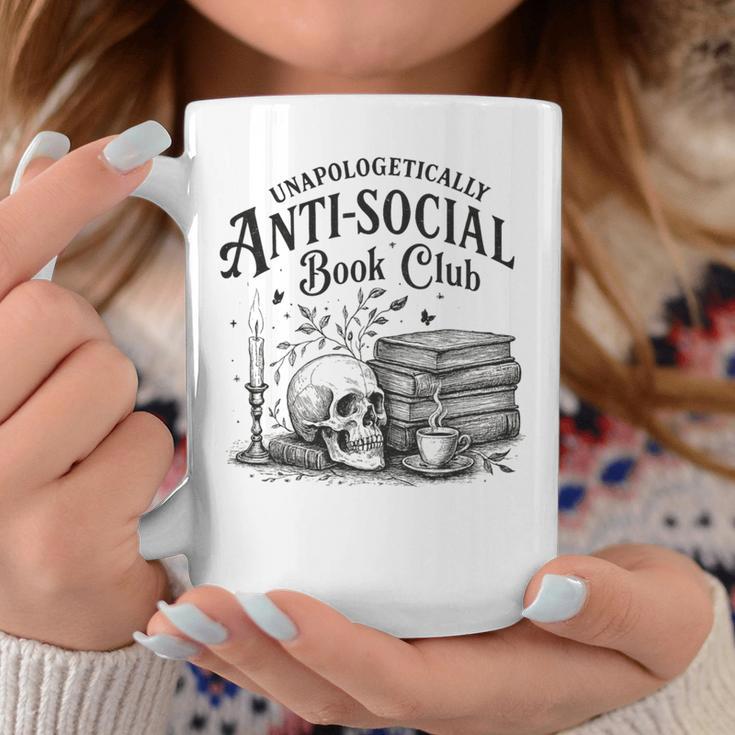 Anti-Social Book Club Bookish Introvert Readers Graphic Print Coffee Mug Unique Gifts