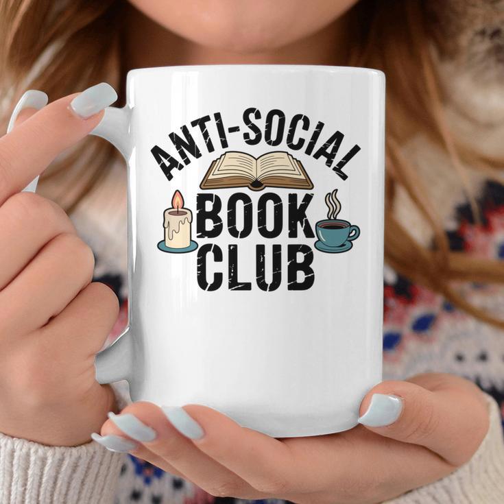Anti-Social Book Club Booktrovert Bookish Bookworm Graphic Print Coffee Mug Unique Gifts
