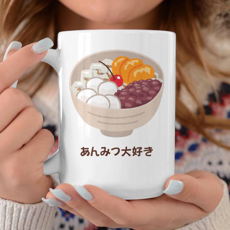 Apanese あんみつ デザート かわいい カワイイ 伝統 甘い コーヒーマグ 面白い贈り物