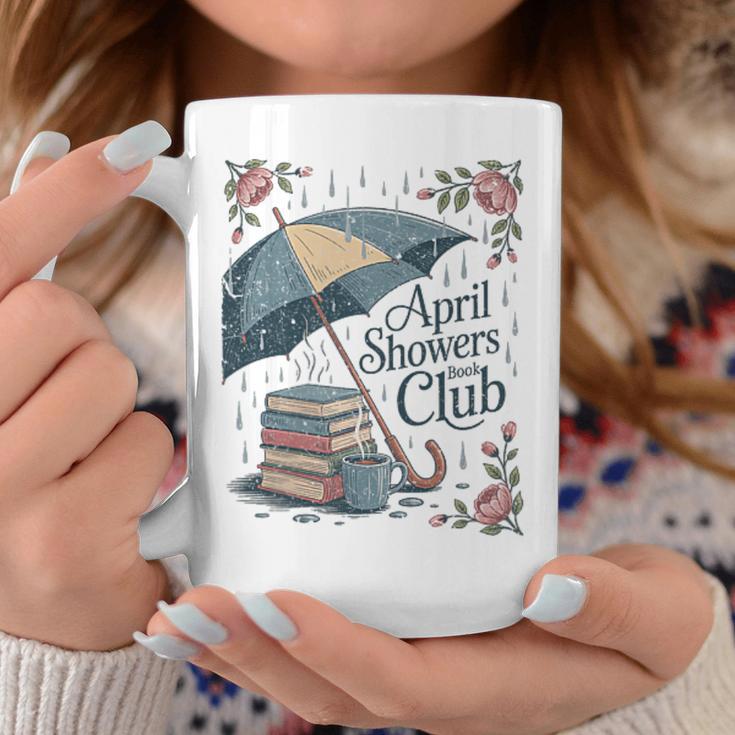 April Showers Book Club Spring Peonies Cozy Hygge Reader Graphic Print Coffee Mug Unique Gifts April Showers Book Club Spring Peonies Cozy Hygge Reader Graphic Print Coffee Mug Unique Gifts