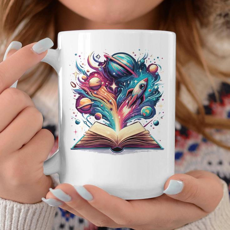 Astronomy Space Lover Books Bookworm Graphic Print Coffee Mug Unique Gifts