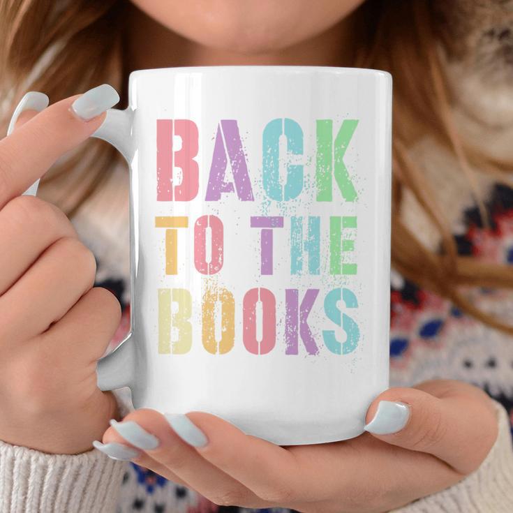BACK TO THE BOOKS Happy First Day School Future Grads Premium Tri-Blend Graphic Print Coffee Mug Unique Gifts