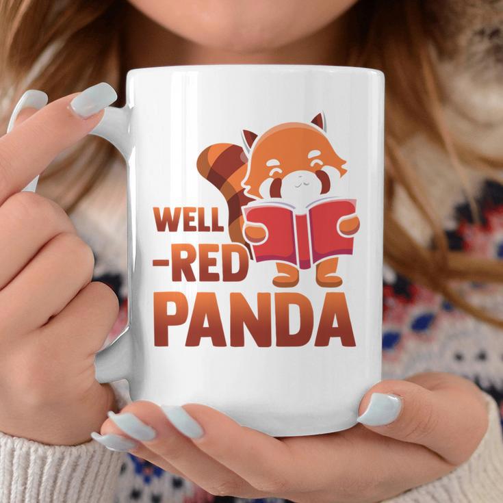 Book Nerd Well Red Panda Cute Bear Book Nerd Zookeeper Graphic Print Coffee Mug Unique Gifts
