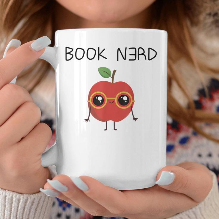 Book Nerd Teacher Apple Backwards E For Men Women Kids Graphic Print Coffee Mug Unique Gifts