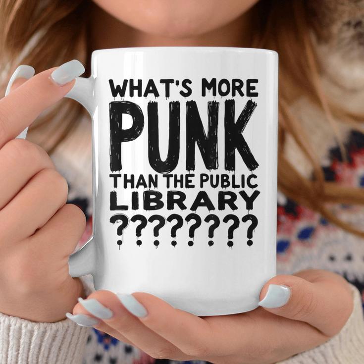 Book Reader What's More Punk Than The Public Library Graphic Print Coffee Mug Unique Gifts