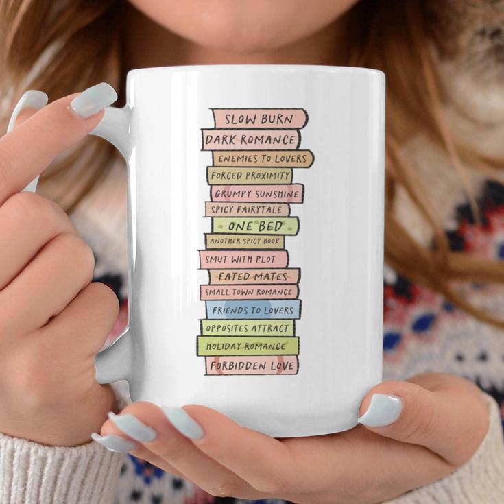 Book Trope Reader Romance Reading Bookish Tropes Lover Graphic Print Coffee Mug Unique Gifts
