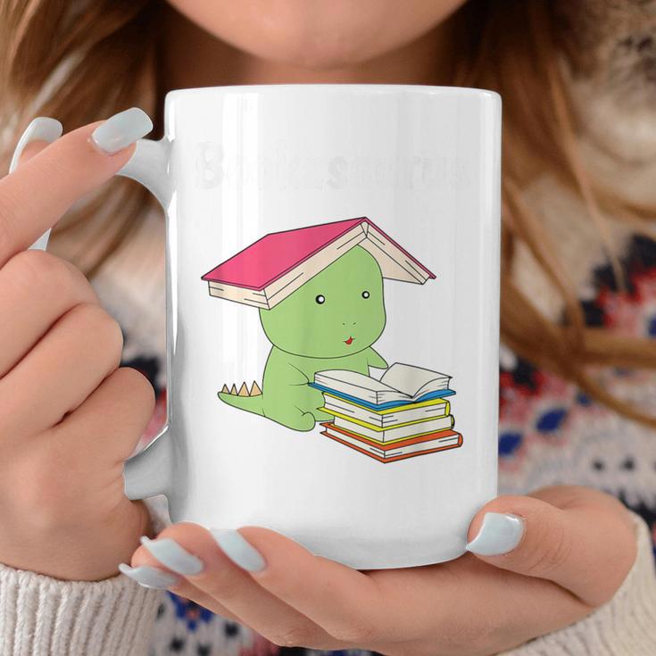 Bookasaurus T-Rex Reading Dinosaur Book PunShirt Graphic Print Coffee Mug Unique Gifts