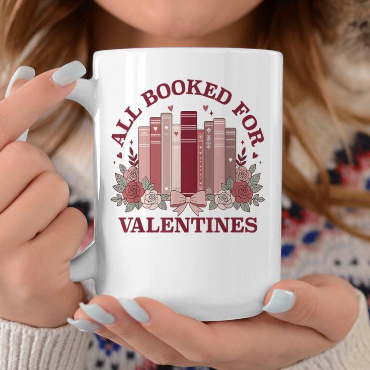 All Booked For Valentines Day Bookish Readers Book Lovers Graphic Print Coffee Mug Unique Gifts