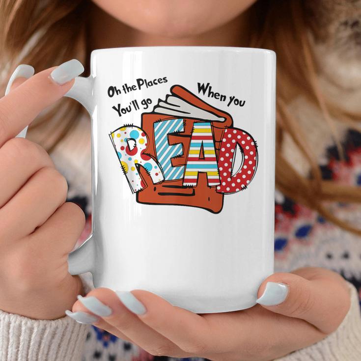 Books Balloon Oh The Places You Will Go When You Read Graphic Print Coffee Mug Unique Gifts