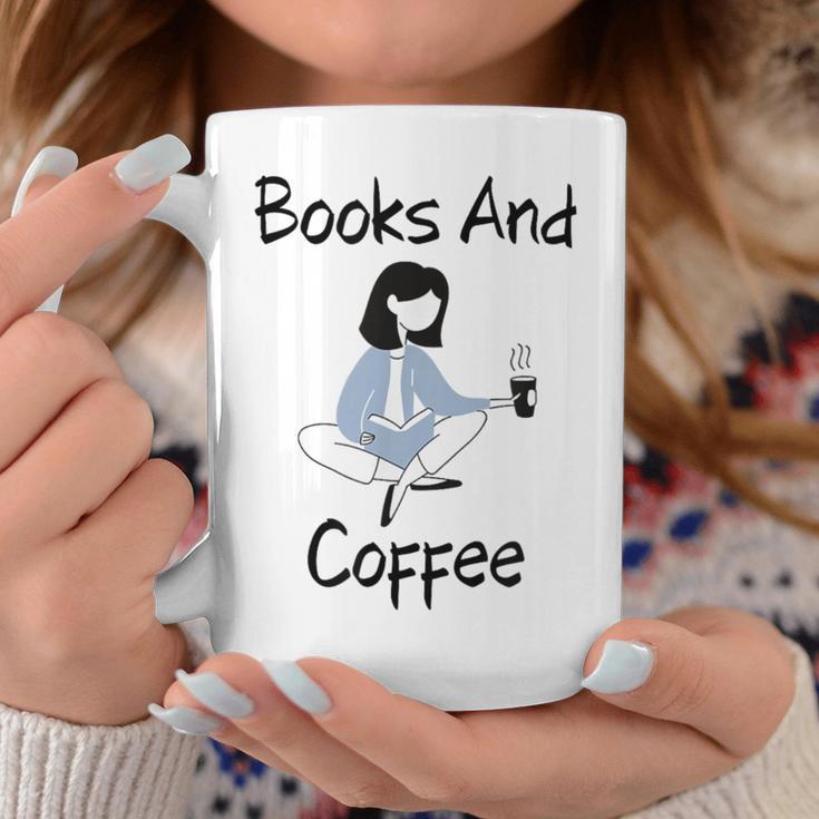 Books And Coffee Girl Graphic Print Coffee Mug Unique Gifts