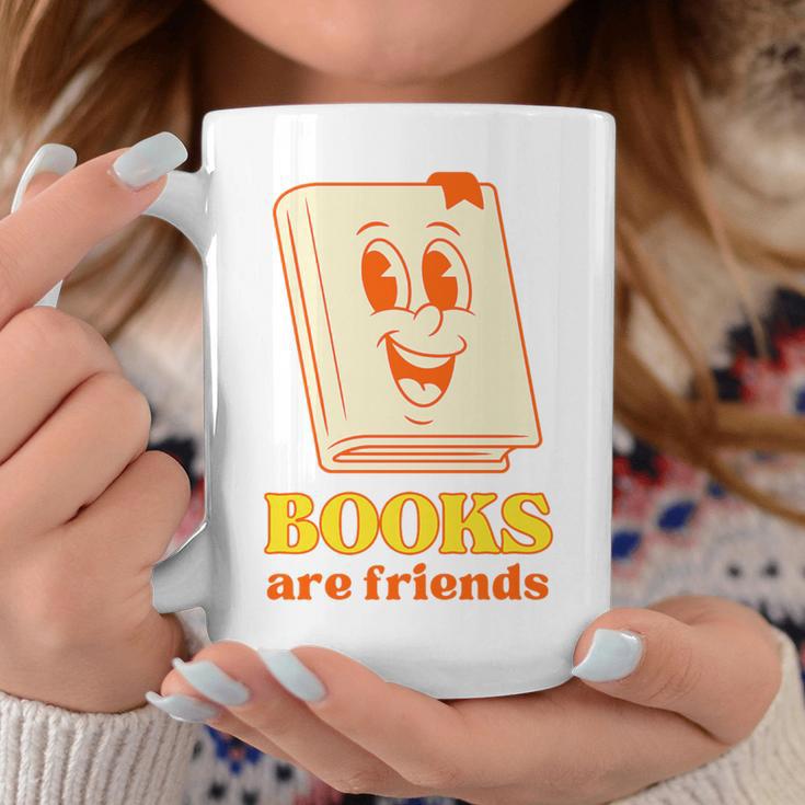Books Are Friends Bookish Bookstore Library Premium Tri-Blend Graphic Print Coffee Mug Unique Gifts
