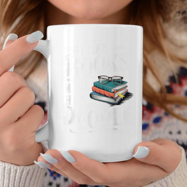 I Like Books More Than People Book Lovers Bookworms Graphic Print Coffee Mug Unique Gifts