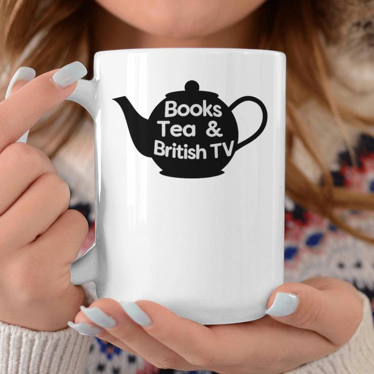 Books Tea And British TV Premium Tri-Blend T-Shirt Graphic Print Coffee Mug Unique Gifts