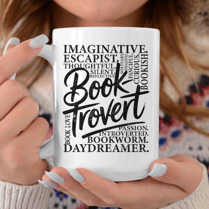Booktrovert Reader Introvert Book Lover Premium Tri-Blend Graphic Print Coffee Mug Unique Gifts