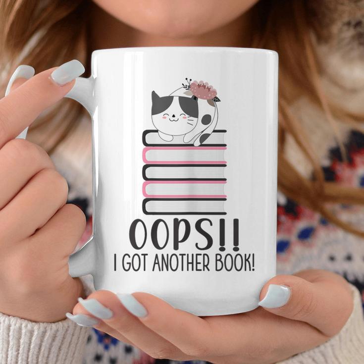 Bookworm Quote Oops I Got Another Book Graphic Print Coffee Mug Unique Gifts