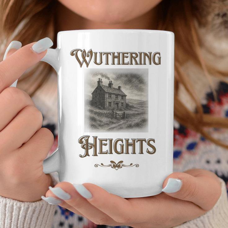 Bronte Novel Wuthering Heights Moorland Gothic Book Cover Graphic Print Coffee Mug Unique Gifts