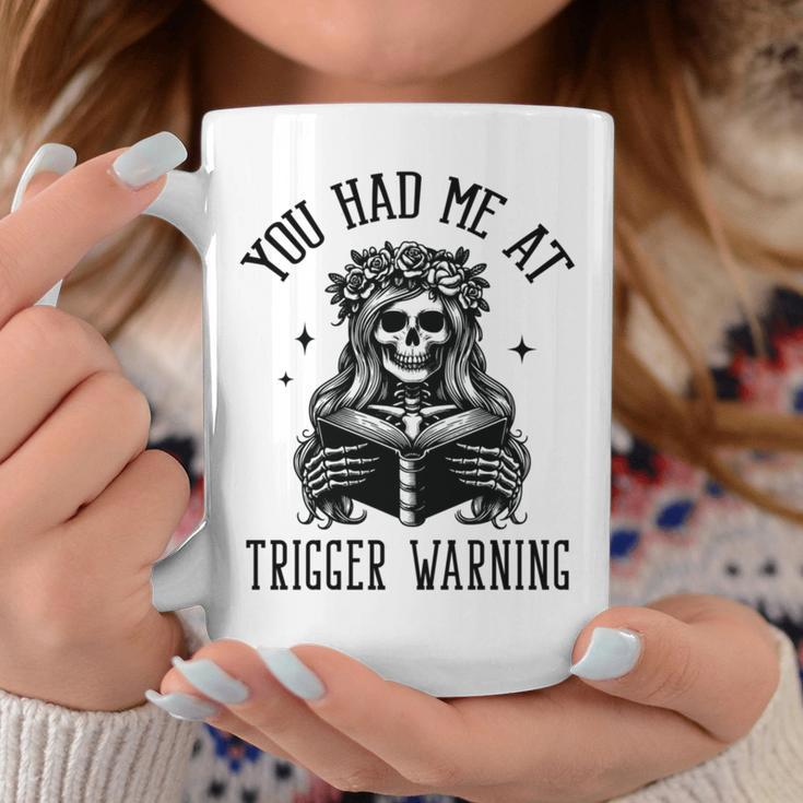 Buy Me Books And Tell Me To STFUATTDLAGG Outfits Spicy Smutty Book Reader You Had Me At Trigger Warning Graphic Print Coffee Mug Unique Gifts
