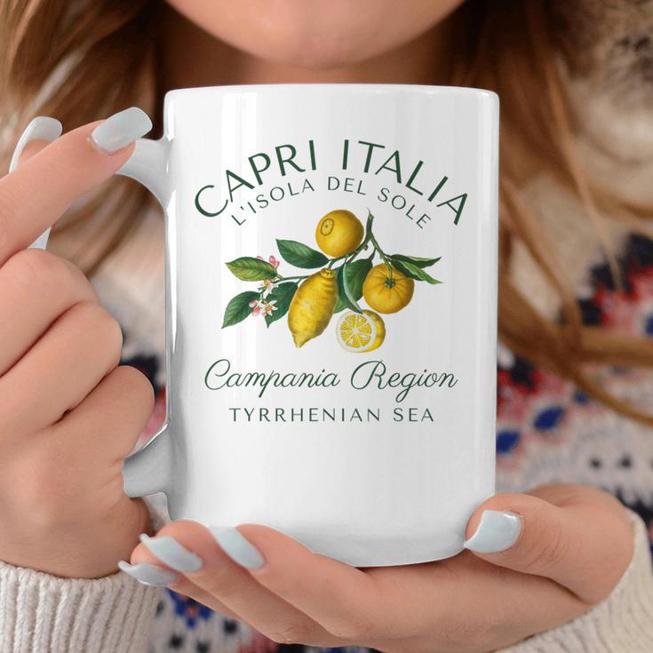 Capri Italia レモン 旅行 カンパニア ティレニア海 イタリア コーヒーマグ 面白い贈り物