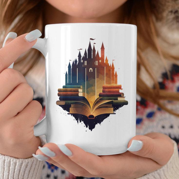 Castle Of Books Imagination Art Book Lover Graphic Print Coffee Mug Unique Gifts Castle Of Books Imagination Art Book Lover Graphic Print Coffee Mug Unique Gifts
