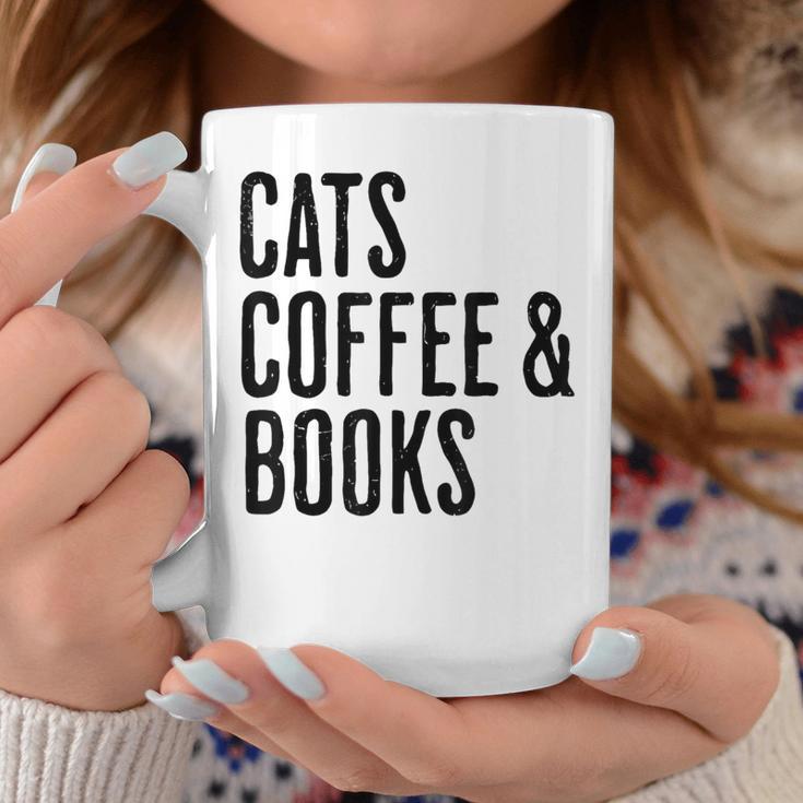 Cats Coffee And Books Graphic Print Coffee Mug Unique Gifts Cats Coffee And Books Graphic Print Coffee Mug Unique Gifts