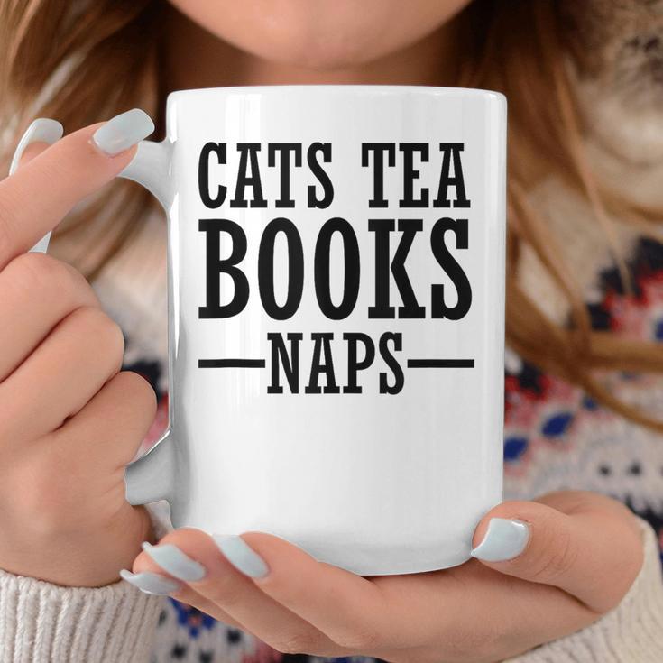 Cats Tea Books Naps Cat Lover Graphic Print Coffee Mug Unique Gifts Cats Tea Books Naps Cat Lover Graphic Print Coffee Mug Unique Gifts