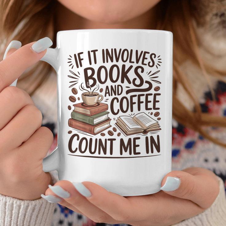 Coffee And Books Lover Quote Reading Enthusiast Graphic Print Coffee Mug Unique Gifts