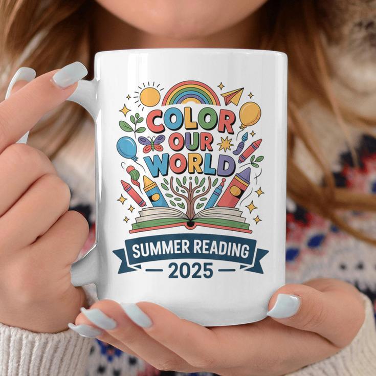 Color Our World Summer Reading 2025 Book Wildflowers Graphic Print Coffee Mug Unique Gifts Color Our World Summer Reading 2025 Book Wildflowers Graphic Print Coffee Mug Unique Gifts