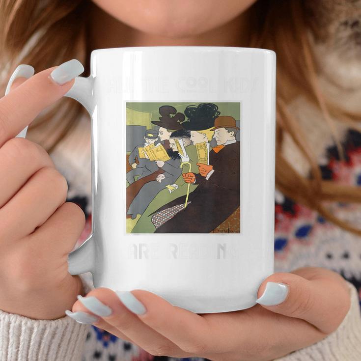 All The Cool Kids Are Reading Book Lovers Book Nerds Graphic Print Coffee Mug Unique Gifts