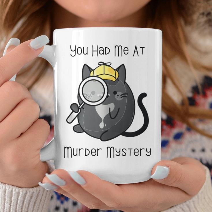 Cozy Mystery Book Lover You Had Me At Murder Mystery Graphic Print Coffee Mug Unique Gifts